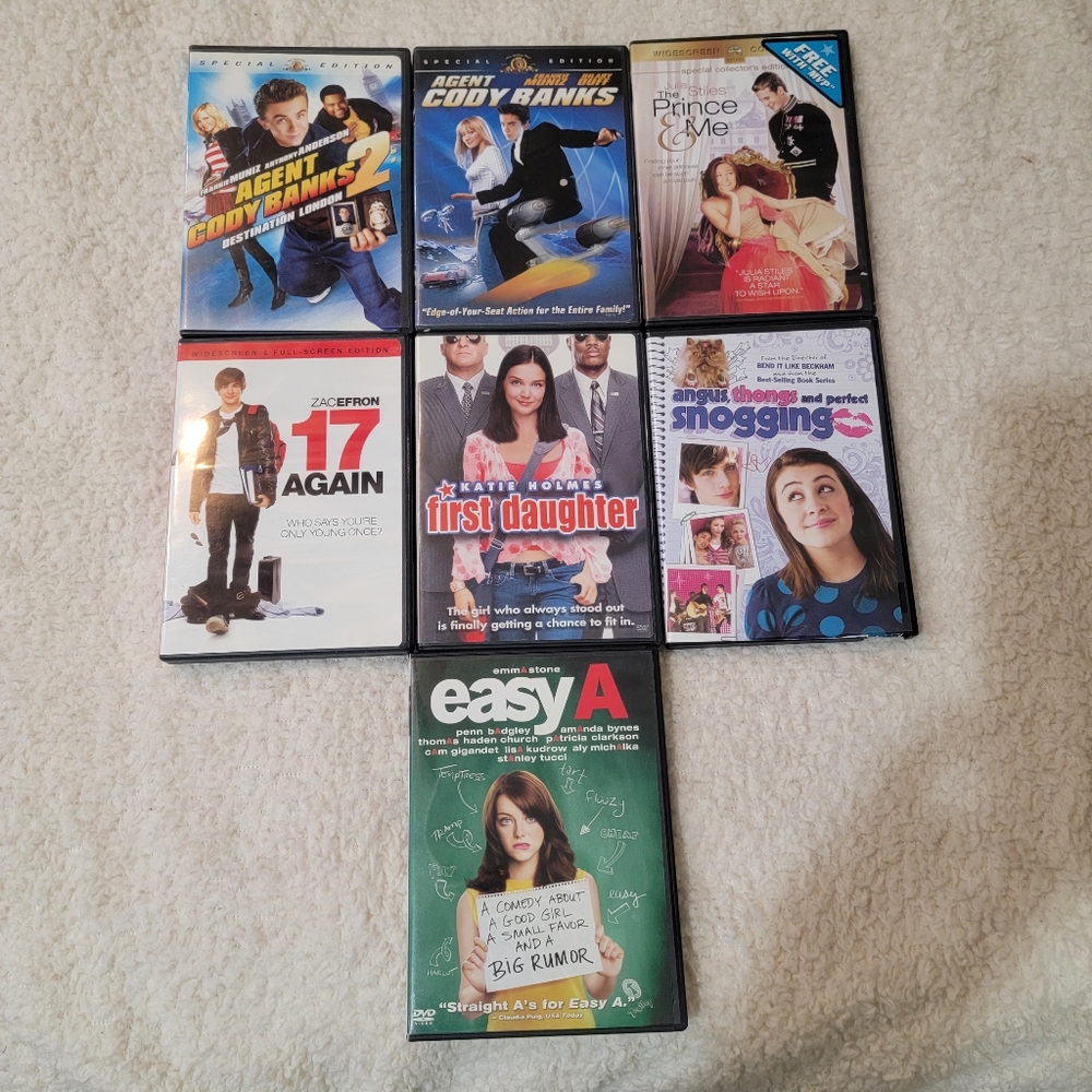 Set Of 7 dvd's families movies.